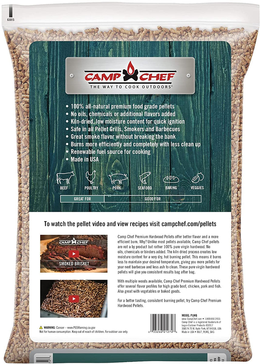 Camp Chef Mesquite Premium Hardwood Pellets 3 bags 20 lbs each