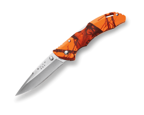 Buck Knives | 285 Bantam® BLW Knife | Hunting, Camping and Outdoors | Lifetime Warranty | Mossy Oak® Blaze Camo | 0285CMS9-B