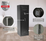 Granite Series 55" Tall Gun Safe with Electronic Lock & Fire Rated Protection (12 Gun Capacity) - SA5516INS-BD