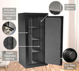 Granite Series 55" Tall Gun Safe With Electronic Lock & Fire Rated Protection (24 Gun Capacity) - SA5525INS-BD