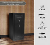 Granite Series 55" Tall Gun Safe With Electronic Lock & Fire Rated Protection (24 Gun Capacity) - SA5525INS-BD