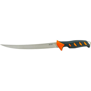 Buck Knives | 146 Hookset 9" Fresh Water Fillet Knife | Flat Grind Fillet Blade | Hunting, Camping and Outdoors | Lifetime Warranty | Heat Treated | Orange/Gray Color | BK0146ORS