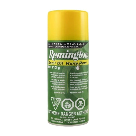 Remington Cleaning Accessories - Rem Oil (4 OZ. Aerosol) - (Bi-Lingual / Health Canada Approved) - 19906