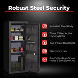 53" Tall Ammo Safe with Electronic lock & Fire Protection (9.56 Cu. ft.) - SA5520LZ-AMG-CA