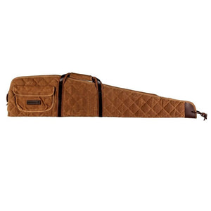 Premium Waxed Canvas Scoped Rifle Case - 48" Quilted Padding, Tan - FPSRC48