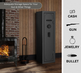 Canadian Shield 53" Tall Gun Safe With Programmable Electronic Lock & Fire Rated Protection | 14-Gauge Steel | 12 Gun Capacity | SA5312-A-RF