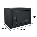 Steel Cabinet Series 14" Tall Ammo Security Cabinet With 2-Point Locking System (3 Years of Warranty) - SA-ACS-BD