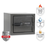 Sports Afield Diamond Series: 11.5" Tall Home & Office Safe With Biometric Lock & Triple Seal Protection [0.75 cu. ft.] - SA-DIA1-BIO-CA-DP