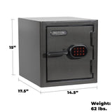 Sports Afield Diamond Series: 15" Tall Home & Office Safe With Electronic Lock & Triple Seal Protection [1.25 cu. ft.] - SA-DIA2-CA-DP