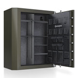 Remington BIG GREEN Gun Safe 65" Tall with Electronic Lock & Fireproof+Waterproof Protection (84 Gun Capacity) - SAR6584-BG-CA