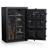 Gun Club Series 59" Tall Remington Gun Safe with Electronic Lock & Fireproof+Waterproof Protection (52 Gun Capacity) - SAR5952GC-BD