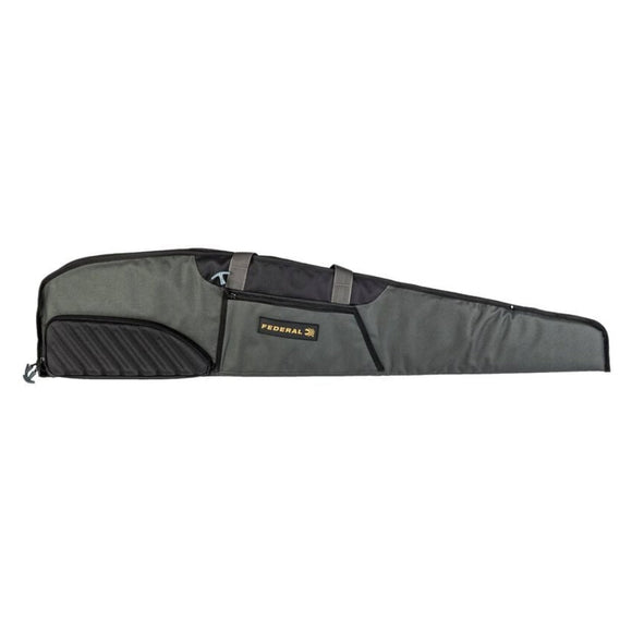 Field & Range 48 in Scoped Rifle Case - Waterproof 600D Polyester, Foam Padding, Easy-Slide Liner, and Accessory Pocket