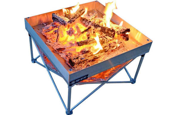 Pop-Up Pit + Heat Shield + Trifold Grill Grate - CB003