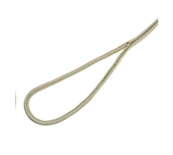 25' Double Braid Nylon Dock Line WITH Eye Splice (Gold) [3/8