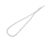15' Tri-Strand Nylon Twisted Dock Line WITH Eye Splice (White) [3/8"]