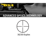 BSA 6-18X40 Sweet 17 Rifle Scope with Side Parallax Adjustment and Multi-Grain Turret, Black Matte