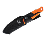 Buck Knives | 656 Large Pursuit Knife | Heavy-Duty Polyester Sheath | Hunting, Camping and Outdoors | Made In USA | Lifetime Warranty | Heat Treated | Orange/Black Pro Color | 0656ORS-B