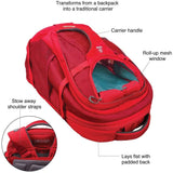 Kurgo Dog Carrier Backpack for Small Dogs & Cats | G-Train Pet Backpack Carrier | Airline Approved | Cat Backpack | Small Dog Backpack for Hiking & Travel | Lightweight | Waterproof Bottom (Red) Media 2 of 8