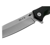 Buck Knives | 252 Trunk Knife | Stainless Steel Pocket Knife | Folding Knife | Hunting, Camping and Outdoors | Lifetime Warranty | Heat Treated | Black Color | BK0252BKS