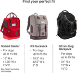 Kurgo Dog Carrier Backpack for Small Dogs & Cats | G-Train Pet Backpack Carrier | Airline Approved | Cat Backpack | Small Dog Backpack for Hiking & Travel | Lightweight | Waterproof Bottom (Red) Media 5 of 8