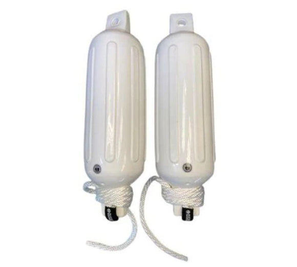 White Inflatable Boat Fenders (2 Pack)