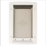 Pet Safe PPA00-10958 7-5/8" X 11-1/8" Small White Plastic Pet Door - PPA00-10958 4