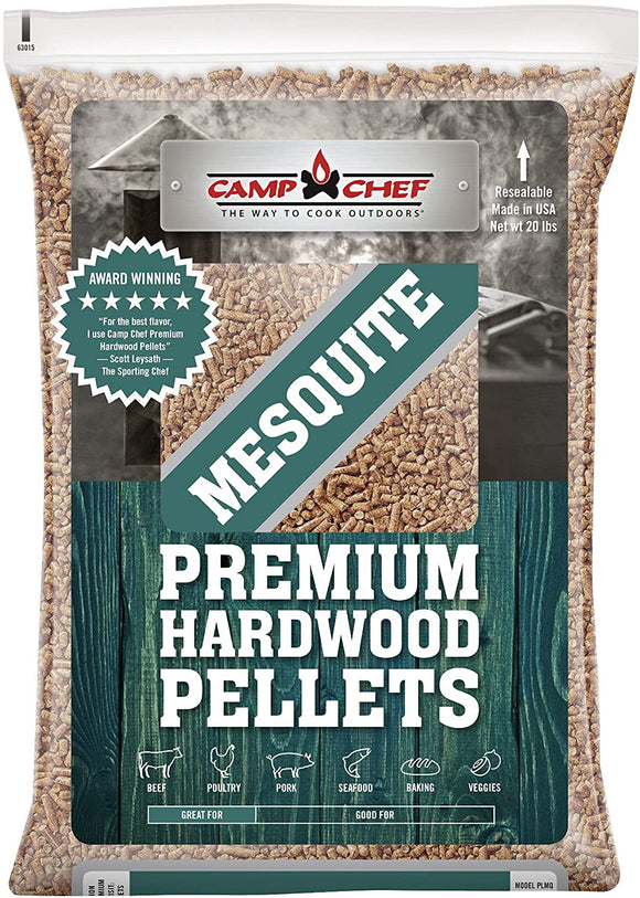 Camp Chef Mesquite Premium Hardwood Pellets (20 lbs) - PLMQ 1