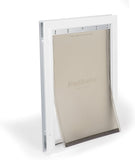 PetSafe Freedom Aluminum Pet Door for Dogs and Cats, Large, White, Tinted Vinyl Flap - PPA00-10861 1