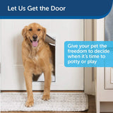 PetSafe Freedom Aluminum Pet Door for Dogs and Cats, Large, White, Tinted Vinyl Flap - PPA00-10861 8