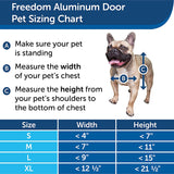 PetSafe Freedom Aluminum Pet Door for Dogs and Cats, Large, White, Tinted Vinyl Flap - PPA00-10861 5