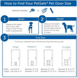 PetSafe Freedom Aluminum Pet Door for Dogs and Cats, Large, White, Tinted Vinyl Flap - PPA00-10861 3