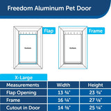 PetSafe Freedom Aluminum Pet Door, White, Extra-Large - PPA00-10862 6