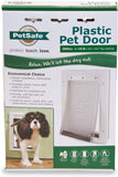Pet Safe PPA00-10958 7-5/8" X 11-1/8" Small White Plastic Pet Door - PPA00-10958 1