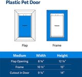 PetSafe Plastic Pet Door with Soft Tinted Flap, White, Medium - PPA00-10959 6