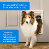 PetSafe Plastic Pet Door with Soft Tinted Flap, White, Medium - PPA00-10959 2