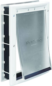 PetSafe Plastic Pet Door with Soft Tinted Flap, White, Medium - PPA00-10959 1