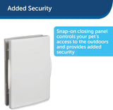 PetSafe Extreme Weather Energy Efficient Pet Door, White, Small - PPA00-10984 6