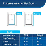 PetSafe Extreme Weather Energy Efficient Pet Door, White, Small - PPA00-10984 4