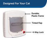 PetSafe 4-Way Locking Cat Door, Exterior/Interior, White - PPA00-11325 5