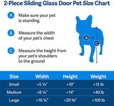PetSafe 2-Piece Sliding Glass Pet Door 76 13/16-Inch to 81-Inch White, Medium - PPA11-14767 5