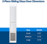 PetSafe 2-Piece Sliding Glass Pet Door 76 13/16-Inch to 81-Inch White, Medium - PPA11-14767 4