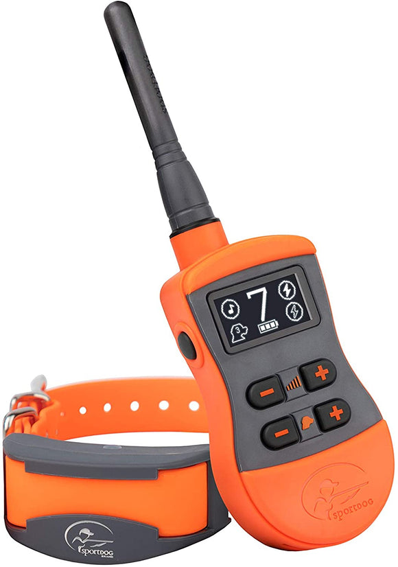 SportDOG Brand SportTrainer Remote Trainers - Bright, Easy to Read OLED Screen - Up to 3/4 Mile Range - Waterproof, Rechargeable Dog Training Collar with Tone, Vibration, and Shock Media 1 of 6