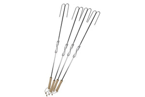 Camp Chef Extending Safety Roasting Fork 30" (4 Pack), Silver Media 1 of 10