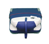 Premium Folding Boat Seat (Blue/White)