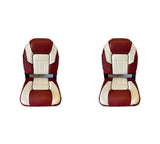 Premium Folding  Boat Seat (Red/White)